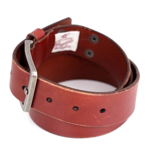 Penguin BROWN GENUINE LEATHER 1 1/2"Wd CASUAL DRESS MEN'S BELT Sz 38/95 (A11 - Picture 3 of 14